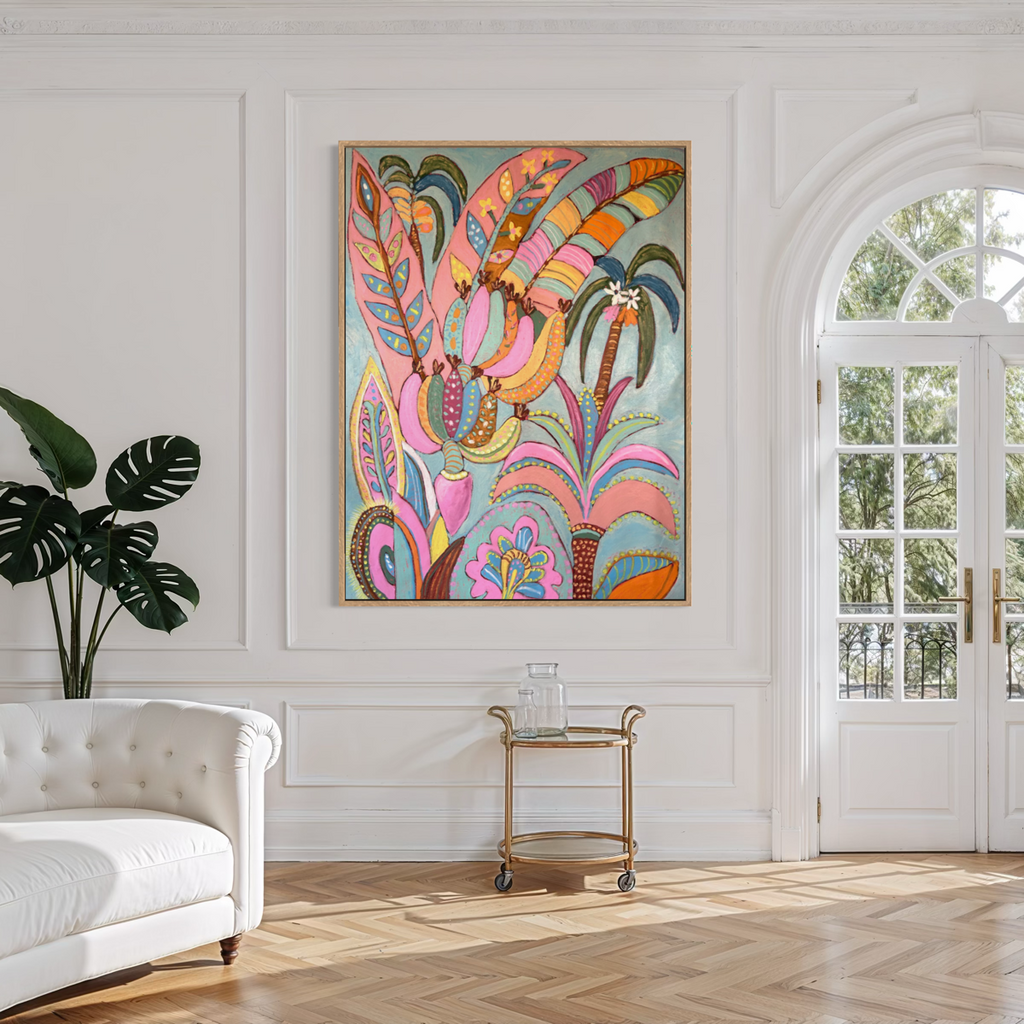 Pink Banana Palms