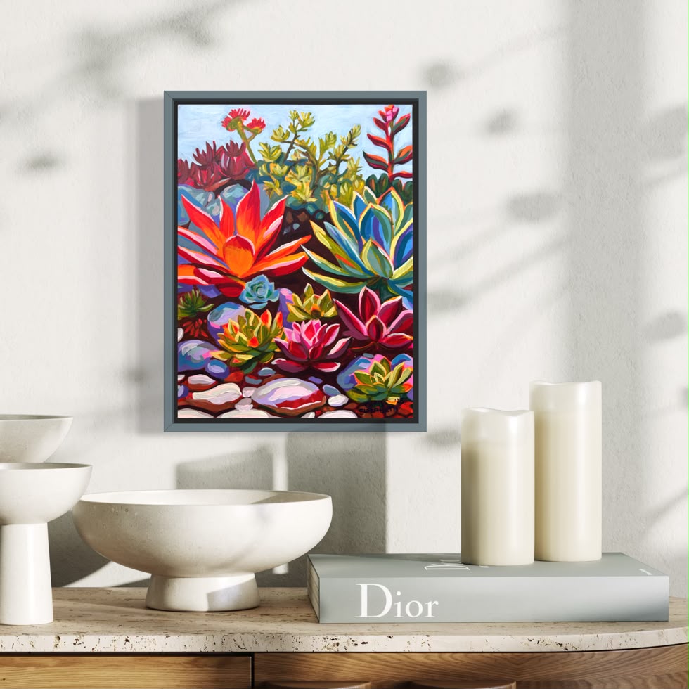 Succulents in Pink