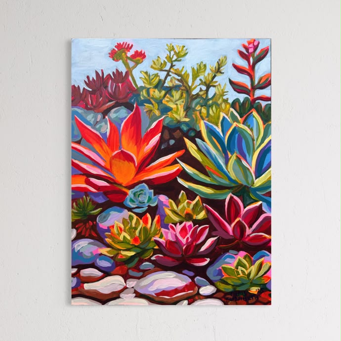 Succulents in Pink